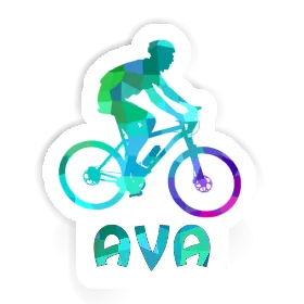 Ava Autocollant Vététiste Image