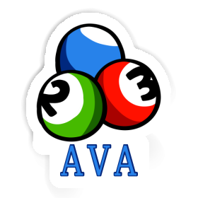 Ava Autocollant Boule de billard Image