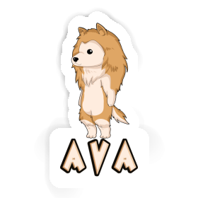 Ava Sticker Collie Image