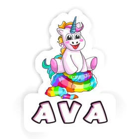 Ava Autocollant Bébé licorne Image