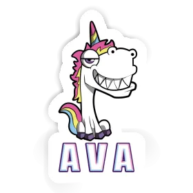 Einhorn Aufkleber Ava Image