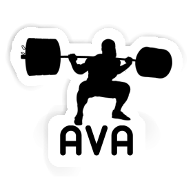 Sticker Gewichtheber Ava Image