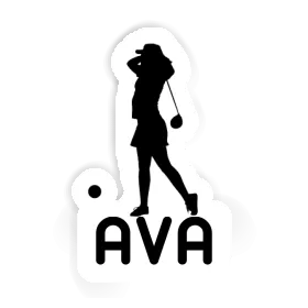 Ava Autocollant Golfeuse Image