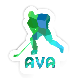 Autocollant Joueur de hockey Ava Image