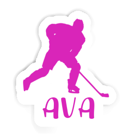Joueuse de hockey Autocollant Ava Image