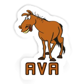 Ava Autocollant Cheval Image