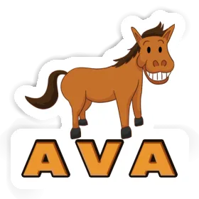 Ava Autocollant Cheval Image
