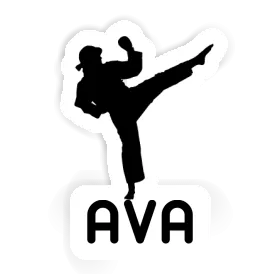 Ava Autocollant Karatéka Image