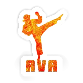 Ava Autocollant Karatéka Image
