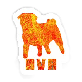 Aufkleber Mops Ava Image