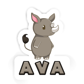 Ava Aufkleber Nashorn Image