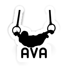 Gymnaste aux anneaux Autocollant Ava Image