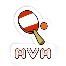 Ava Autocollant Raquette de ping-pong Image