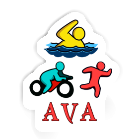 Ava Autocollant Triathlète Image