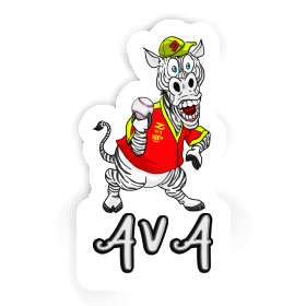 Autocollant Joueur de baseball Ava Image