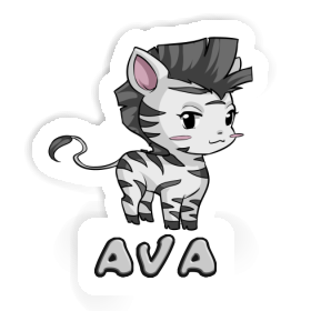 Autocollant Ava Zèbre Image