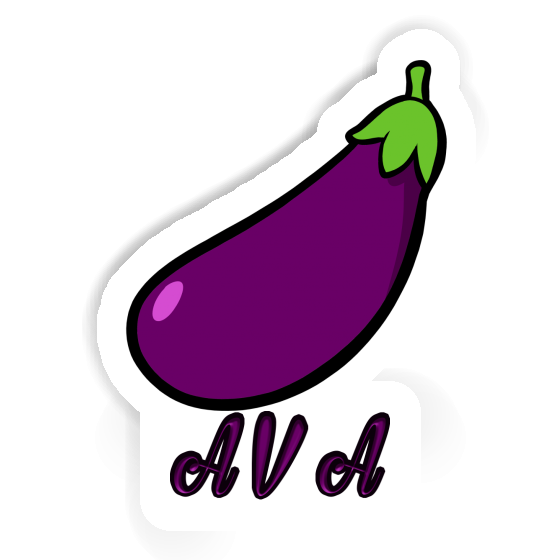 Aubergine Autocollant Ava Notebook Image