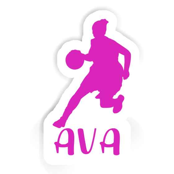 Autocollant Joueuse de basket-ball Ava Laptop Autocollant Joueuse de basket-ball Ava Laptop Image