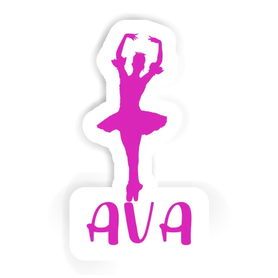 Ballerina Sticker Ava Laptop Image