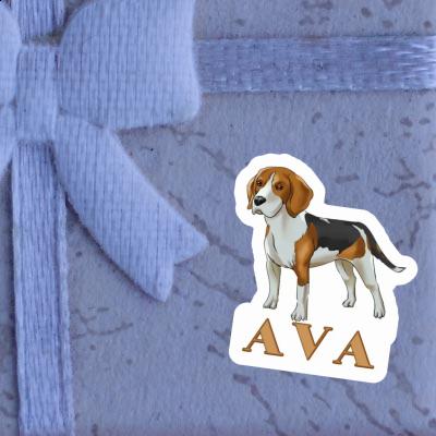 Sticker Beagle Dog Ava Gift package Image