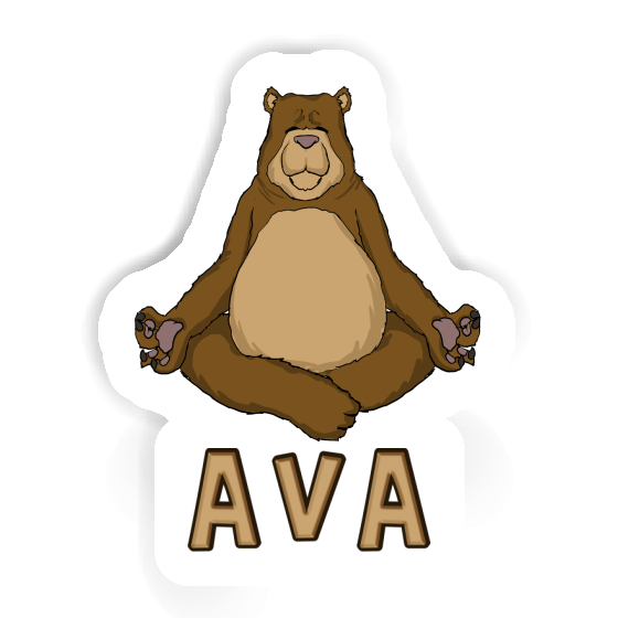 Yoga-Bär Sticker Ava Gift package Image