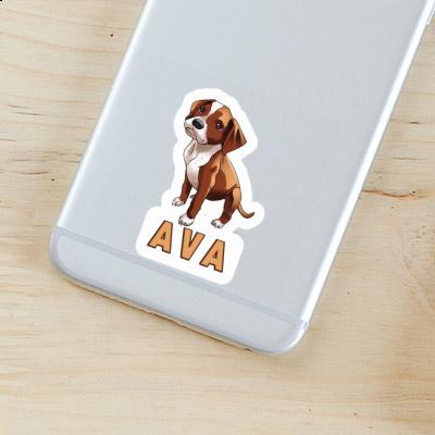 Ava Sticker Boxer Dog Notebook Ava Sticker Boxer Dog Gift package Image