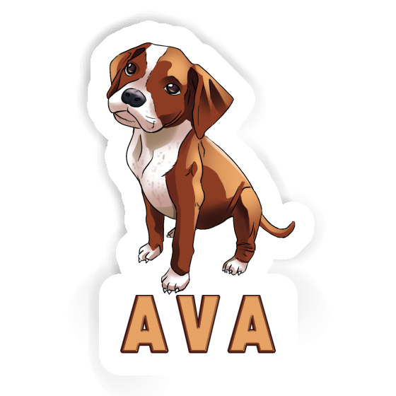 Ava Sticker Boxer Dog Laptop Ava Sticker Boxer Dog Laptop Image