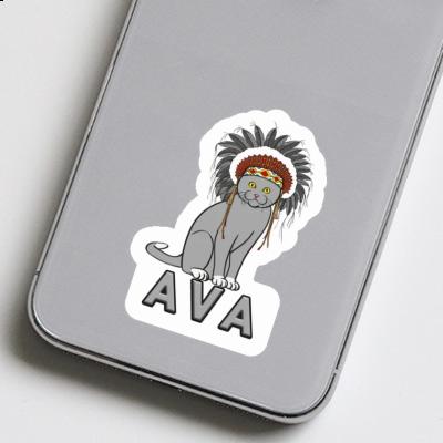 Autocollant Ava Chat indien Notebook Image