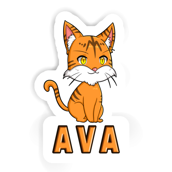 Sticker Ava Katze Notebook Image