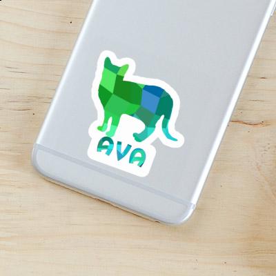 Aufkleber Katze Ava Laptop Image