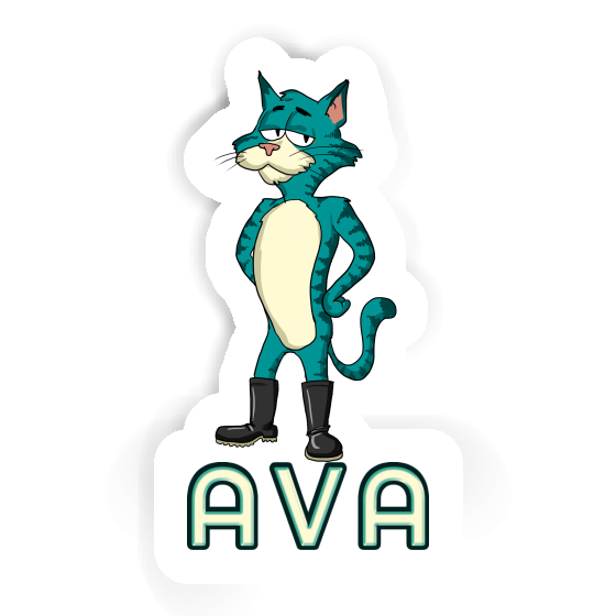 Katze Aufkleber Ava Notebook Katze Aufkleber Ava Gift package Image