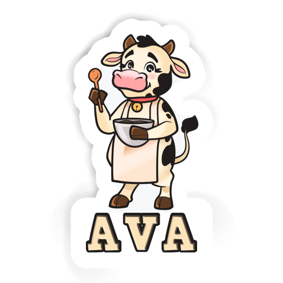 Ava Autocollant Vache Laptop Image