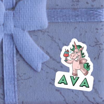 Licorne festive Autocollant Ava Image
