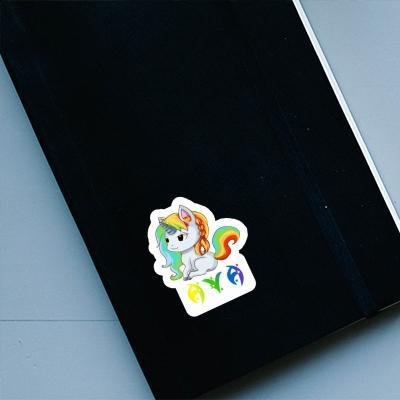 Sticker Einhorn Ava Notebook Image
