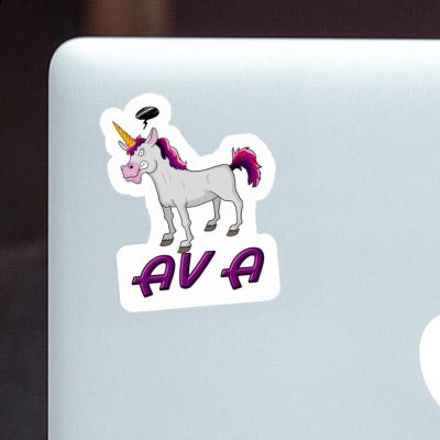 Licorne Autocollant Ava Notebook Image