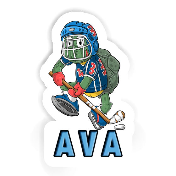 Ava Sticker Eishockeyspieler Notebook Image