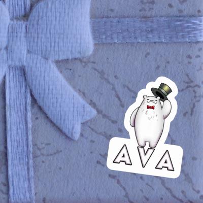 Eisbär Sticker Ava Notebook Image