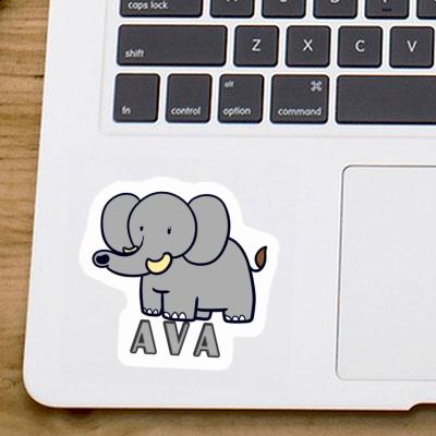 Éléphant Autocollant Ava Laptop Image