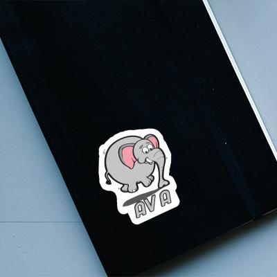 Autocollant Ava Éléphant Laptop Image