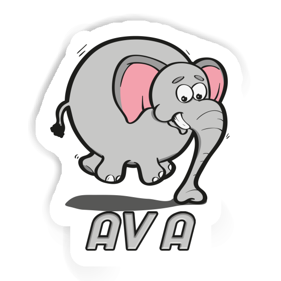 Autocollant Ava Éléphant Notebook Image