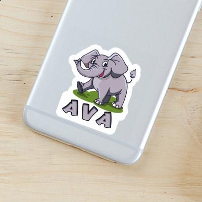 Autocollant Éléphant Ava Notebook Image
