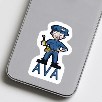 Autocollant Ava Électricien Laptop Autocollant Ava Électricien Laptop Image