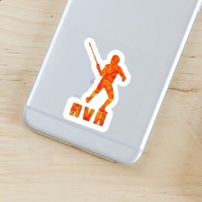 Sticker Fechter Ava Notebook Image