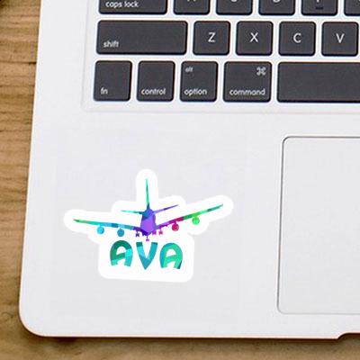 Ava Autocollant Avion Notebook Image