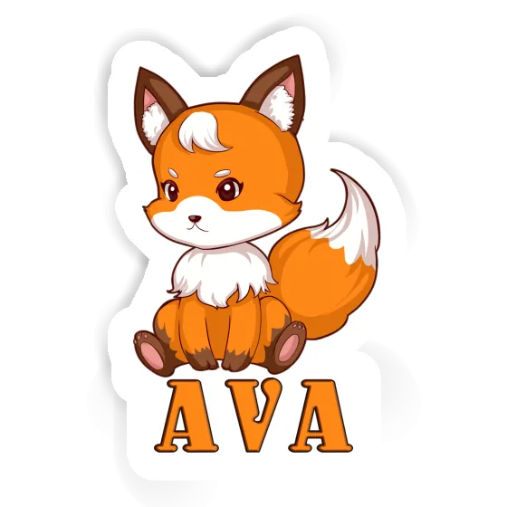 Renard Autocollant Ava Laptop Image