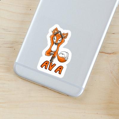 Sticker Ava Yoga Fox Image