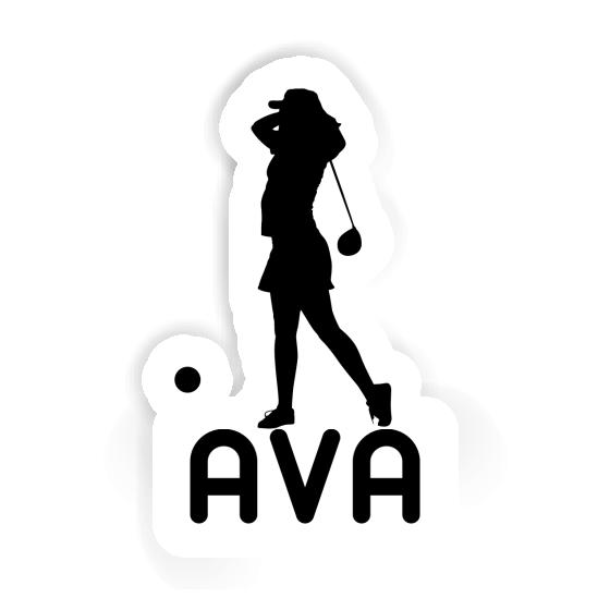 Sticker Golfer Ava Notebook Sticker Golfer Ava Gift package Image