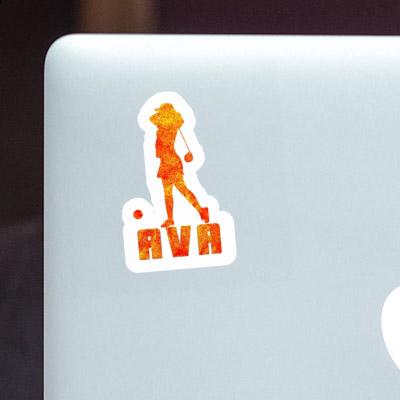 Sticker Golfer Ava Notebook Sticker Golfer Ava Gift package Image