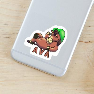 Lying horse Sticker Ava Notebook Lying horse Sticker Ava Gift package Image