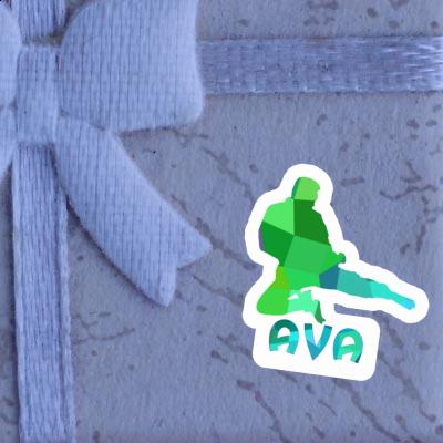 Sticker Karateka Ava Laptop Image